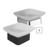 Lusso Soap Dish-Each