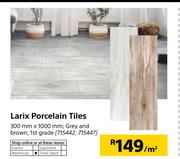 Larix Porcelain Tiles 300mm X 1000mm-PerSqm