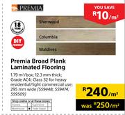 Premia Broad Plank Laminated Flooring-Per Sqm