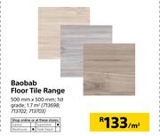 Baobab Floor Tile Range 500mm X 500m-Per Sqm
