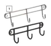 Home & Kitchen 3 Hook Wall Rack-Each