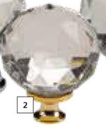 Gold Crystal Knob Base
