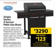 Megamaster Origin Series 3 Burner Gas Braai