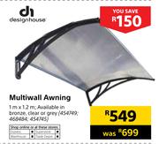 Designhouse Multiwall Awning 1m x 1.2m