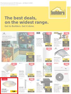 Builders Inland : The Best Deals On The Widest Range (25 February - 22 March 2020), page 1