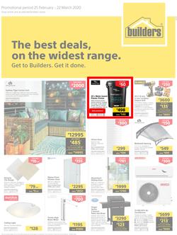 Builders Inland : The Best Deals On The Widest Range (25 February - 22 March 2020), page 1