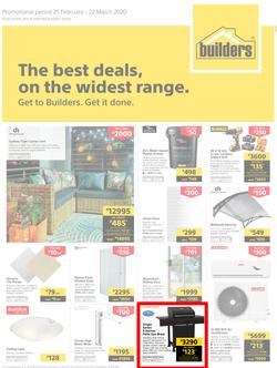 Builders Inland : The Best Deals On The Widest Range (25 February - 22 March 2020), page 1