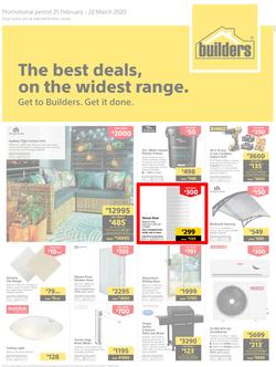 Builders Inland : The Best Deals On The Widest Range (25 February - 22 March 2020), page 1