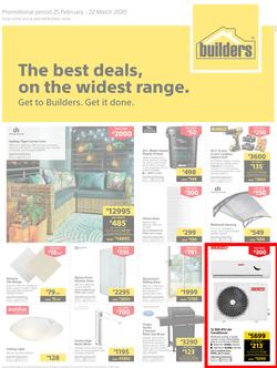 Builders Inland : The Best Deals On The Widest Range (25 February - 22 March 2020), page 1