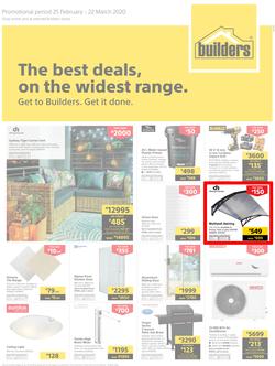 Builders Inland : The Best Deals On The Widest Range (25 February - 22 March 2020), page 1