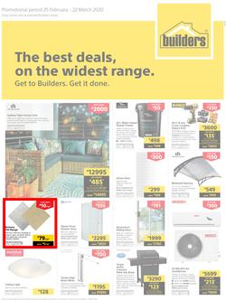 Builders Inland : The Best Deals On The Widest Range (25 February - 22 March 2020), page 1