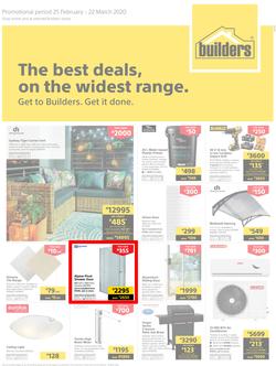 Builders Inland : The Best Deals On The Widest Range (25 February - 22 March 2020), page 1