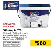 Dulux 10Ltr Acrylic PVA
