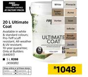 Fired Earth 20Ltr Ultimate Coat 