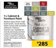 Fired Earth 1Ltr Cabinet & Furniture Paint