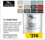 Fired Earth 1Ltr Chalk Paint