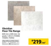 Obsidian Floor Tile Range 600mm X 600mm-Per Sqm