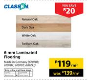Classen 6mm Laminated Flooring-Per Sqm