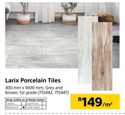 Larix Porcelain Tiles 300mm X 1000mm-Per Sqm