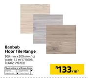 Baobab Floor Tile Range 500mm X 500mm-Per Sqm