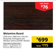 Melamine Board 2750mm X 1830mm X 16mm
