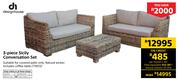 Design House 3 Piece Sicily Conversation Set