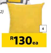 Design House Scatter Cushions Plain Gold 500mm x 500mm-Each