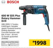Bosch 600W SDS Plus Rotary Hammer Drill