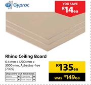 Gyproc Rhino Ceiling Board-6.4mm x 1200mm x 3000mm Each