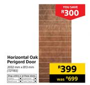 Horizontal Oak Perigord Door-2032mm X 813mm