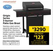 Megamaster Origin Series 3 Burner Gas Braai