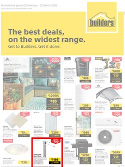 Builders KwaZulu Natal & East London : The Best Deals On The Widest Range (25 February - 22 March 2020), page 1