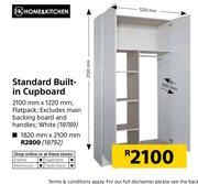 Home & Kitchen Standard Bulit-In Cupboard 2100mm x 1220mm