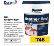 Duram 20Ltr Weather Roof