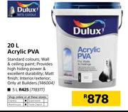 Dulux 20Ltr Acrylic PVA
