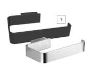 Lusso Ciano Toilet Paper Holder (Chrome Or Black)-Each