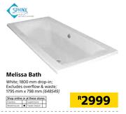 Sphinx Melissa Bath White 1795mm x 798mm