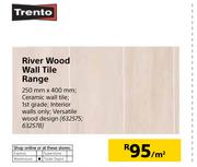 Trento River Wood Wall Tile Range 250mm X 400mm-Per Sqm