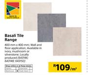 Basali Tile Range 400mm X 400mm-Per Sqm