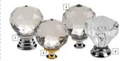 Silver Acrylic Golf Ball Knob