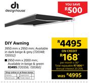 Designhouse DIY Awning 3950mm X 2950mm