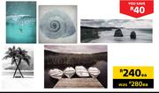 Design House Palm Trees Or Wave Canvas 600mm x 900mm-Each