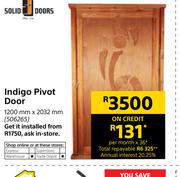 Indigo Pivot Door 2032mm X 1200mm 