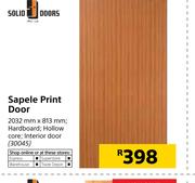 Sapele Print Door-2032mm X 813mm