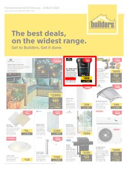 Builders Western Cape & Port Elizabeth : The Best Deals On The Widest Range (25 February - 22 March 2020), page 1
