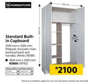 Home & Kitchen Standard Bulit-In Cupboard 2100mm x 1820mm