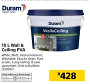 Duram 10Ltr Wall & Ceilings PVA