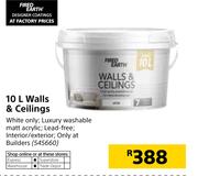 Fired Earth 10Ltr Walls & Ceilings 
