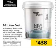 Fired Earth 20Ltr New Coat