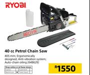 Ryobi 40cc Petrol Chain Saw